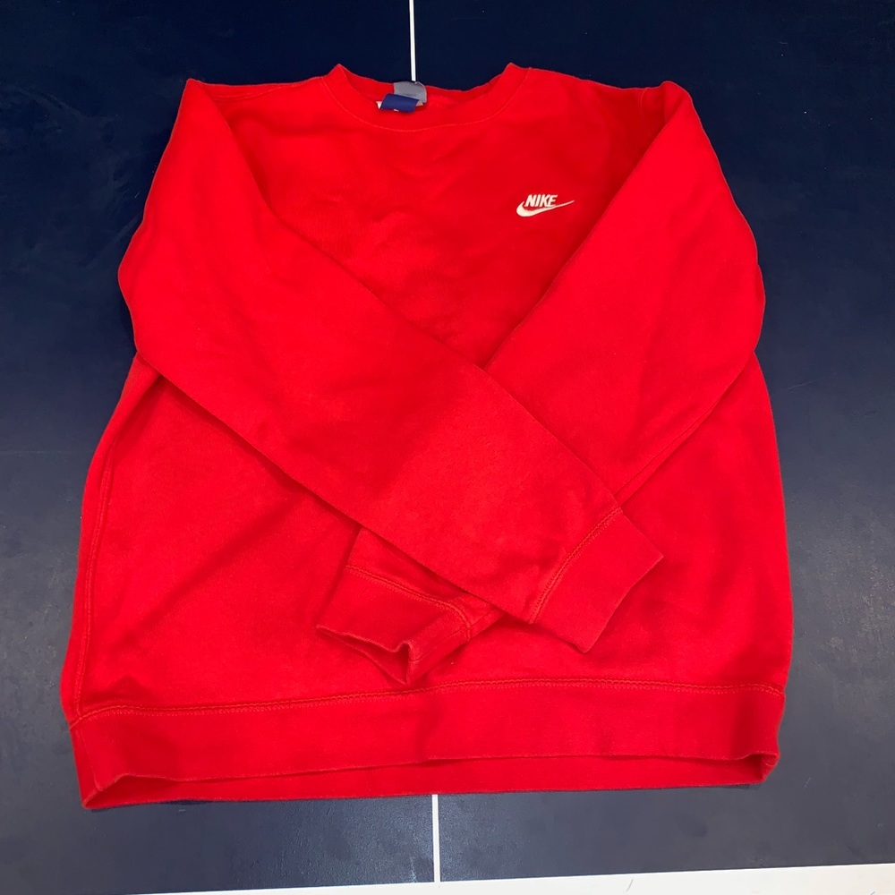 Red Nike Crewneck Sweater